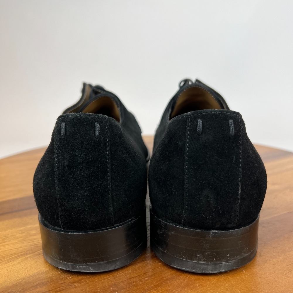 Mens Louis Vuitton Black Suede Square Toe Dress Shoes‎ Derby Oxfords Size UK 9.5 - Picture 4 of 10